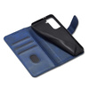 Magnet Case elegancki futerał etui pokrowiec z klapką i funkcją podstawki Samsung Galaxy S22+ (S22 Plus) niebieski
