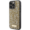 Etui Guess Rhinestone Metal Logo na iPhone 15 Pro - żółte