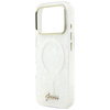 Etui Guess IML Shell Script Metal        MagSafe do iPhone 17 Pro Max biały