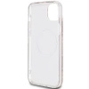 Etui Guess IML GCube MagSafe na iPhone 15 Plus / 14 Plus - brązowe
