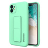 Wozinsky Kickstand Case silikonowe etui z podstawką iPhone 12 mini miętowe