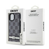 DKNY POKROWIEC HARDCASE DO IPHONE 14 15 136.1 SKÓRZANY MONO PATTERN STRIPES