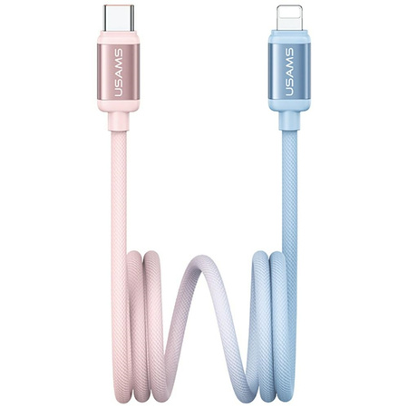 USAMS KABEL USB-C LIGHTNING BICOLOR SERIES SJ757 DO IPHONE 12 13 14 30W