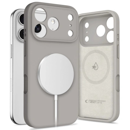 TECH-PROTECT ETUI SILICONE MAGSAFE DO IPHONE 17 PRO MAX OCHRONA 100%