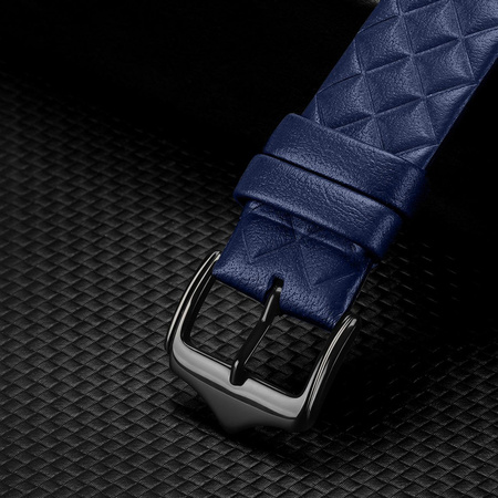 Dux Ducis Strap skórzany pasek do Watch 7 / 6 / 5 / 4 / 3 / 2 / SE (41 / 40 / 38mm) opaska bransoleta bransoletka z naturalnej skóry niebieski (Enland Version)
