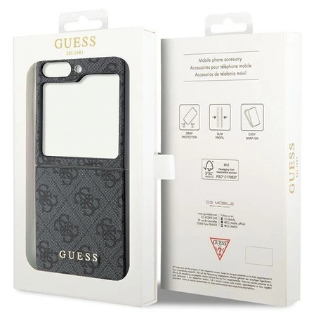 Etui Guess 4G Charms Collection na Samsung Galaxy Z Flip 5 - szare