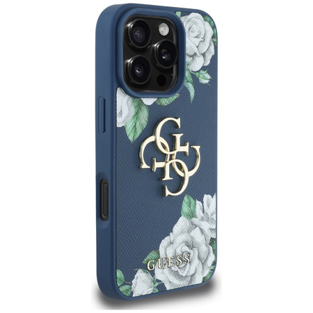 GUESS ETUI DO IPHONE 16 PRO MAX Z LOGO GRINDED ROSES WYSOKIEJ JAKOŚCI