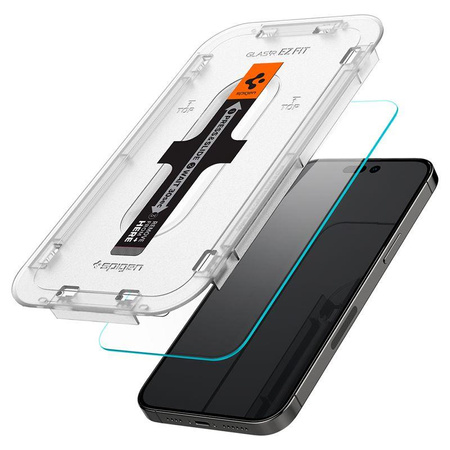 SZKŁO HARTOWANE SPIGEN GLAS.TR ”EZ FIT” 2-PACK IPHONE 14 PRO CLEAR