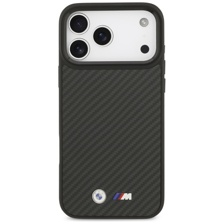 Etui BMW M Kevlar Matt MagSafe do iPhone 17 Pro Max czarny