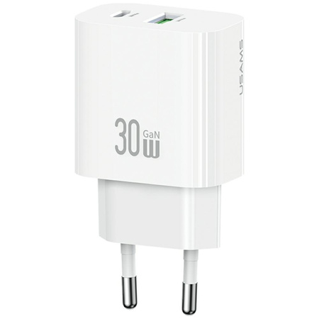 USAMS ŁADOWARKA SIECIOWA CC316 30W 1XUSB-C 1XUSB-A DO SAMOCHODU SZYBKIE