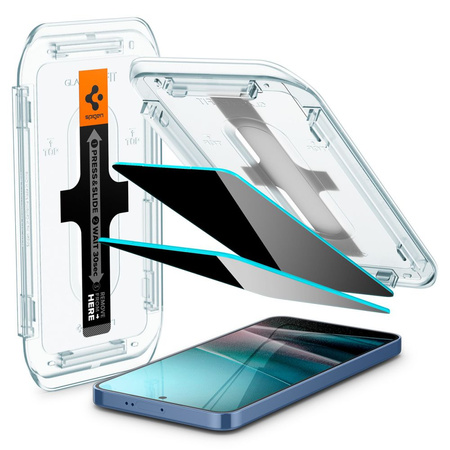 SPIGEN SZKŁO PRYWATYZUJĄCE GLAS.TR EZ FIT HD 2-PACK DO GALAXY S24+ PLUS