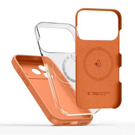 TECH-PROTECT SILICONE MAGSAFE IPHONE 17 PRO COSMIC ORANGE