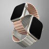 UNIQ pasek Revix Apple Watch Series1/2/3/4/5/6/7/8/9/SE/SE2/Ultra/Ultra 2 42/44/45/49mm. Reversible Magnetic różowy-beżowy/pink-beige