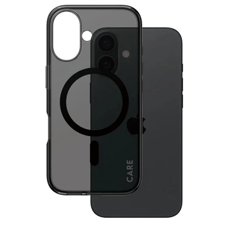 Etui CARE by PanzerGlass Flagship Case z MagSafe na iPhone 16 - półprzezroczyste