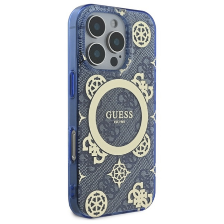 GUESS ETUI DO IPHONE 16 PRO MAX 6.9 HARDCASE Z PEONII DO MAGSAFE 4G