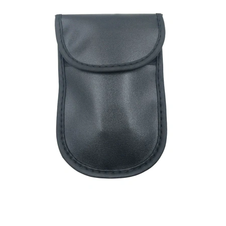 Etui antykradzieżowe na klucze samochodowe blokujące fale radiowe pokrowiec Keyless Faraday Box klatka Faradaya 14 cm z 10 cm czarny