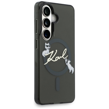 Etui Karl Lagerfeld IML KC Script        MagSafe do Samsung Galaxy S26 czarny