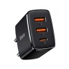 BASEUS ŁADOWARKA SIECIOWA QUICK CHARGER 2XUSB USB-C PD 30W 3A DO TELEFONÓW