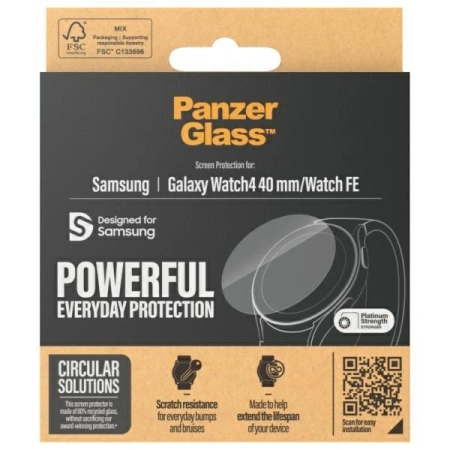 PANZERGLASS SZKŁO HARTOWANE DO SAMSUNG GALAXY WATCH 4 40MM EKRAN OCHRONNY