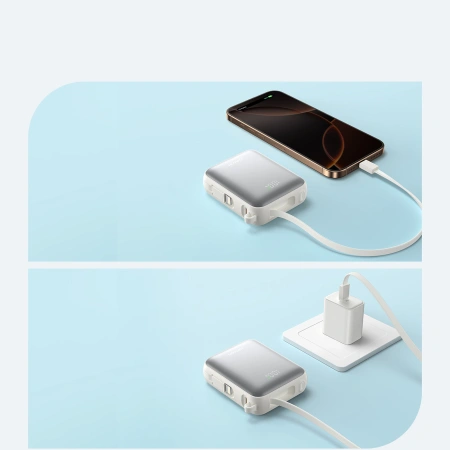 JOYROOM POWERBANK 10000MAH 22,5W Z KABLAMI USB-C I LIGHTNING DO IPHONE 12