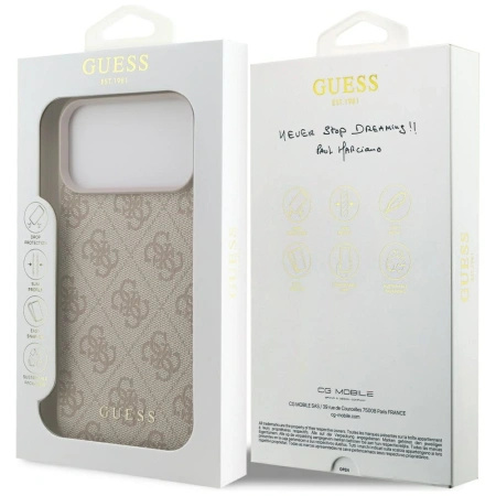 GUESS ETUI 4G CLASSIC DO IPHONE 17 PRO MAX Z WYSOKIEJ JAKOŚCI