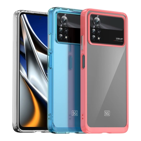HURTEL ETUI POKROWIEC DO XIAOMI POCO X4 PRO 5G RAMKA ELASTYCZNA OUTER SPACE