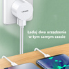 USAMS ŁADOWARKA 2xUSB 2,1A DO TELEFONÓW SZYBKA ŁADOWARKA Z DODATKOWYM USB-C