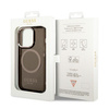 Guess GUHMP14LHTCMK iPhone 14 Pro 6,1" czarny/black hard case Gold Outline Translucent MagSafe