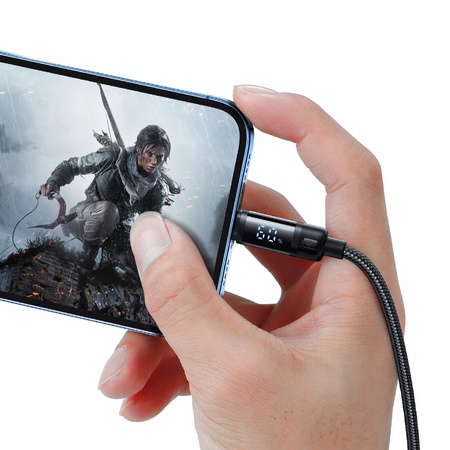 MCDODO ŁADOWARKA KABEL USB-C LIGHTNING SZYBKIEGO ŁADOWANIA DO IPHONE 1M LED