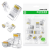 UGREEN WTYCZKA RJ45 CAT 6 DO SIECI ETHERNET KOMPUTER 10-PAK PRZEZROCZYSTA