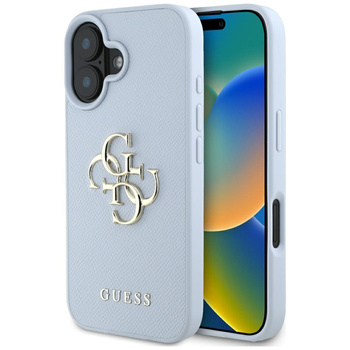 GUESS ETUI TPU DO IPHONE 16 Z LOGO 4G SMALL CLASSIC ZAMIENNE NA MAGNETYCZNE