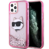 Etui Karl Lagerfeld KLHCP12MLNCHCP na iPhone 12/ 12 Pro - różowe Glitter Choupette Head