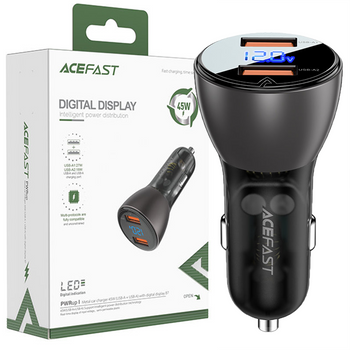 ACEFAST ŁADOWARKA SAMOCHODOWA 45W 2X USB QC3.0 DO SAMOCHODU Z SYSTEMEM AFC