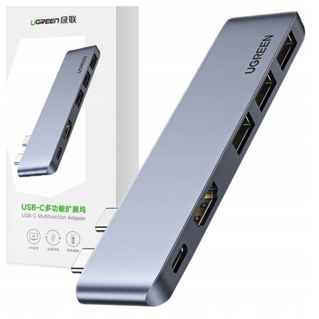 UGREEN HUB USB-C 2xUSB 3.0 HDMI DO MACBOOKA IPHONE X PRO SZYBKA TRANSMISJA