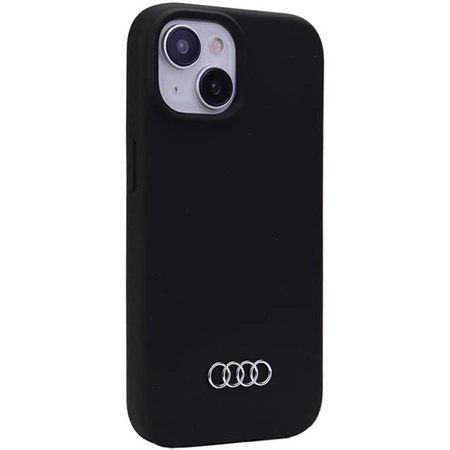 Etui Audi Silicone Case do iPhone 15 Plus - czarne