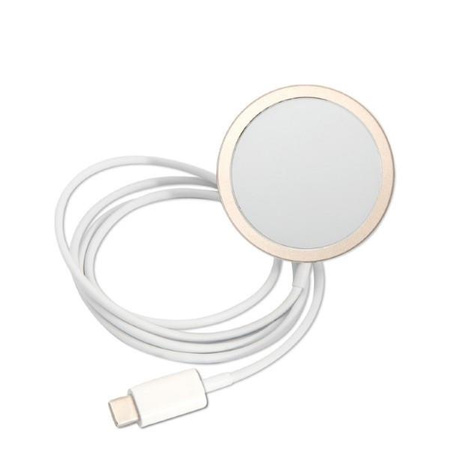 Guess zestaw ładowarka MagSafe + etui do iPhone 14 6,1" różowe 4G Print (GUBPP14SHMEACSK)