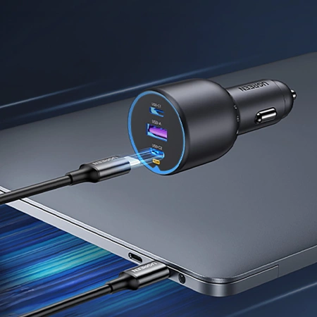 UGREEN ŁADOWARKA SAMOCHODOWA 130W 2X USB-C 1X USB-A DO TELEFONÓW TABLETÓW