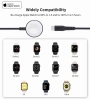 Ładowarka bezprzewodowa Choetech T319 MFI o mocy 5W, do Apple Watch + kabel USB-C - czarna