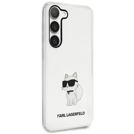 Etui Karl Lagerfeld KLHCS23MHNCHTCT S23+ S916 - przezroczyste hardcase Ikonik Choupette