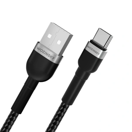 WOZINSKY KABEL USB-A DO USB-C 2.4A 2M DO TELEFONÓW APPLE SZYBKIE ŁADOWANIE
