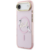 Etui Karl Lagerfeld IML Choupettes Karl  Script Logo MagSafe do iPhone Air różowy