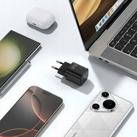 MCDODO SZYBKA ŁADOWARKA SIECIOWA ZASILACZ USB TYP C 30W + KABEL USB-C 1M