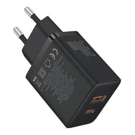 Ładowarka sieciowa Baseus Cube Pro 30W USB-C USB-A - czarna