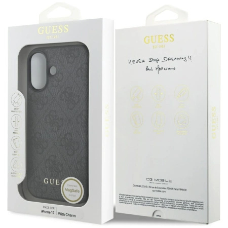 GUESS ETUI 4G CHARMS COLLECTION MAGSAFE DO IPHONE 17 Z LUKSUSOWYM