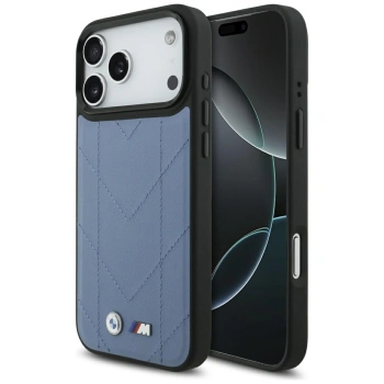 BMW ETUI M QUILTED LOGO DO IPHONE 17 PRO MAX MAGSAFE ELEGANCKIE OCHRONA