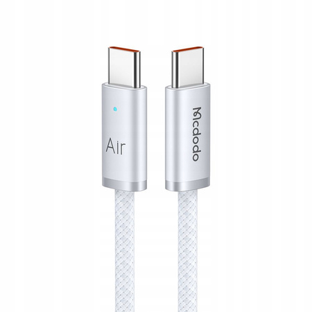MCDODO KABEL USB-C USB-C SZYBKIE ŁADOWANIE USB TYP C 240W 2M LED CZARNY