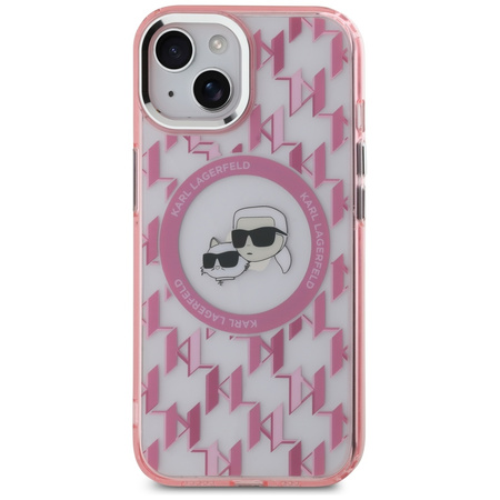 KARL LAGERFELD ETUI DO MAGSAFE DO IPHONE 15 PLUS 6.7 MONOGRAM CHOUPETTE