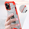Crystal Ring Case pancerne hybrydowe etui pokrowiec + magnetyczny uchwyt iPhone 12 Pro Max czerwony
