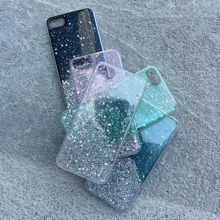 WOZINSKY ETUI STAR GLITTER DO SAMSUNG GALAXY A31 Z BROKATEM PRZEZROCZYSTE
