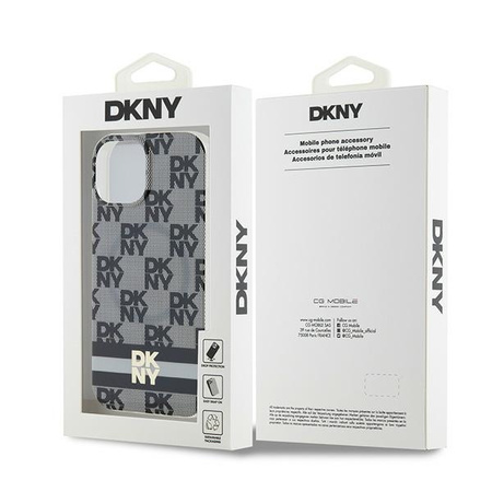DKNY ETUI HARDCASE DO IPHONE 15 PLUS 14 PLUS 6.7 IML CHECKERED MONO